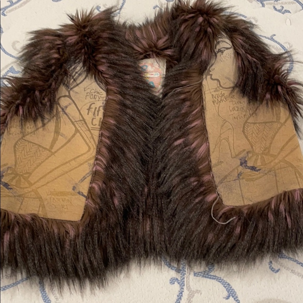 furry girl vest
